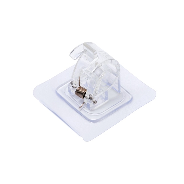 Держатель с зажимом с клейкой поверхностью ТУНДРА, прозрачный, набор 4 шт. Держатель с зажимом с клейкой поверхностью ТУНДРА, прозрачный, набор 4 шт.