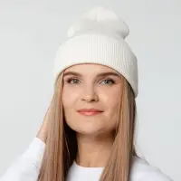 Шапка Urbanite, молочно-белая