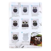 Валяние из шерсти. Брошь &laquo;Сова&raquo;, набор для творчества