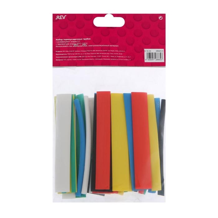 Термоусаживаемая трубка Duwi, 4/2, 6/3, 8/4, 10/5, 12/6 мм, набор 34 шт. Термоусаживаемая трубка Duwi, 4/2, 6/3, 8/4, 10/5, 12/6 мм, набор 34 шт.