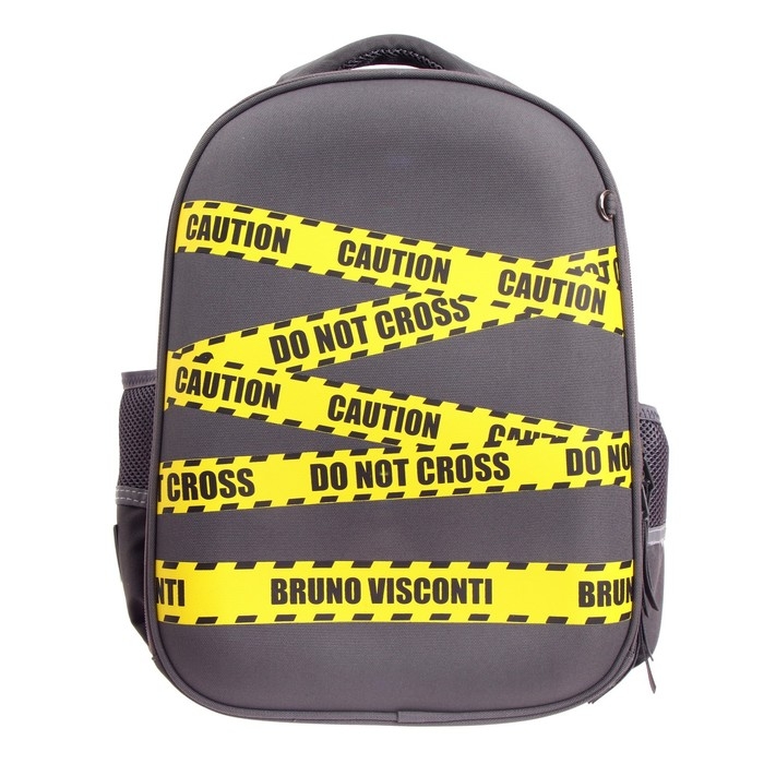 Рюкзак каркасный 38 х 30 х 20 см, Bruno Visconti Рюкзак каркасный 38 х 30 х 20 см, Bruno Visconti "Будь осторожен"