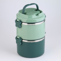 Ланч бокс с отделениями для еды, контейнер для еды "Милави", 2 уровня