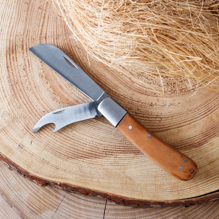 Нож складной 2в1 Нож складной 2в1 "Тернит" 16,8см, клинок 75мм/2,5мм, с открывашкой