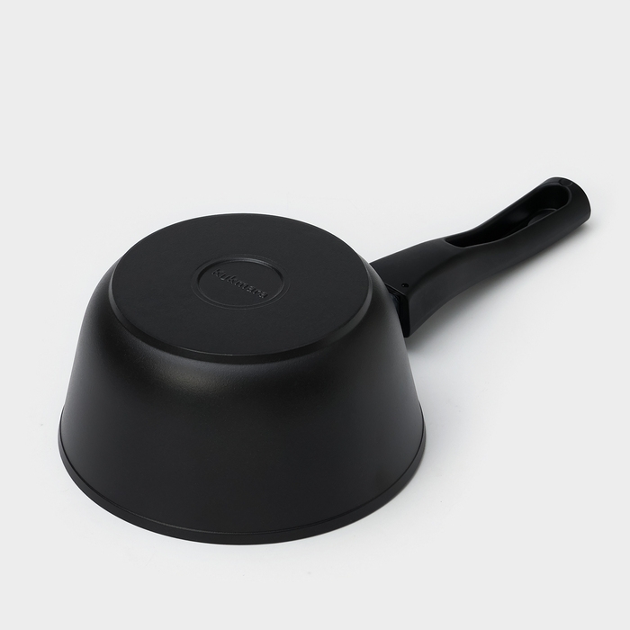 Набор кухонной посуды &laquo;Традиция №1&raquo;, антипригарное покрытие, крышка, цвет чёрный