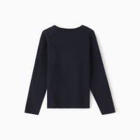 Джемпер для девочки школьный, цвет тёмно-синий, рост 146 см