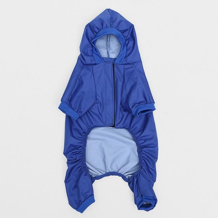 Комбинезон дляживотных, без подклада, M (ДС 24-26, ОШ 28, ОГ 34-36 см), синий