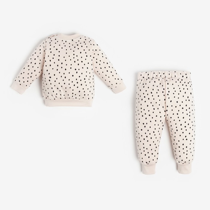 Комплект: джемпер и брюки Крошка Я &laquo;Киса&raquo;, рост 86-92 см, цвет бежевый