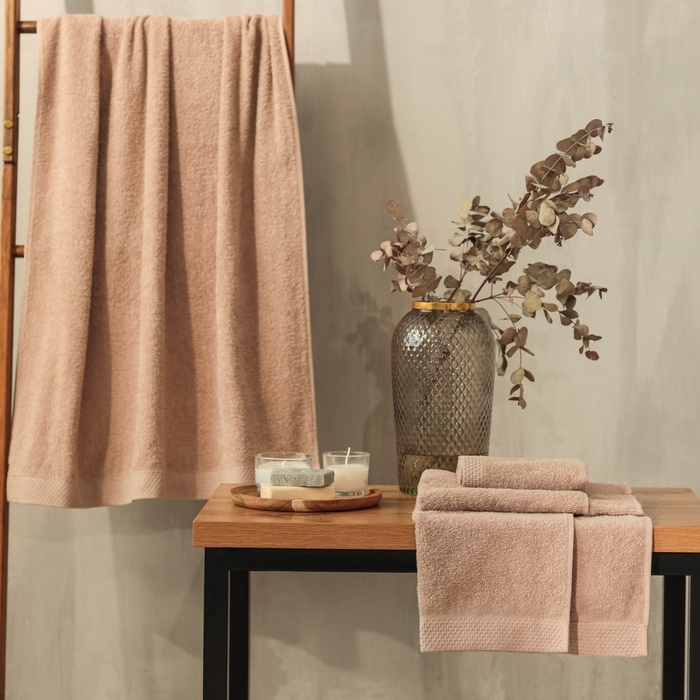 Набор махровых полотенец LoveLife Набор махровых полотенец LoveLife "Natural stone" 3 шт: 70х130,50х80,30х50 см., 100% хл