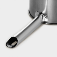 Ковш из нержавеющей стали &laquo;Базис&raquo;, 1,2 л, d=16 см, с мерной шкалой, металлическая ручка