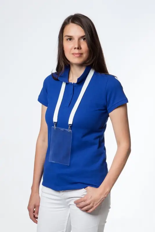 Карман для бейджа Lucid, вертикальный, из фактурного ПВХ Карман для бейджа Lucid, вертикальный, из фактурного ПВХ