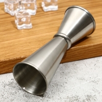 Джиггер барный, мерный стакан для коктейля &laquo;Коктейль&raquo;, объем 30/50 мл