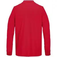 Рубашка поло унисекс с длинным рукавом Pacific LSL, красная, размер XXL