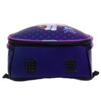 Рюкзак каркасный школьный 38 х 30 х 16 см, эргономичная спинка, Stavia "Тильда", голубой/сиреневый/серый