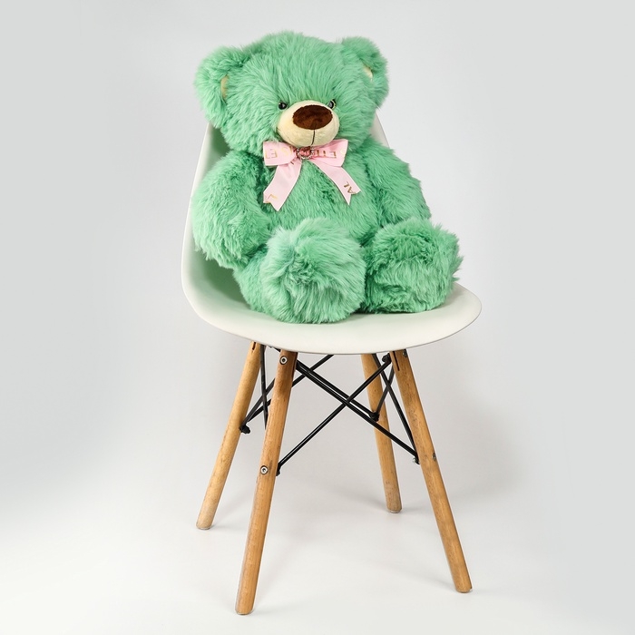 Мягкая игрушка &laquo;Медведь&raquo;, с бантиком, 60 см, цвет зелёный