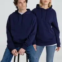 Толстовка с капюшоном унисекс Hoodie, темно-синяя, размер S