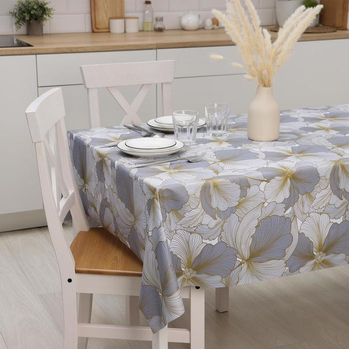 Клеёнка на стол &laquo;Соцветие&raquo;, на тканевой основе, рулон 20 метров, ширина 137 см, толщина 0,25 мм