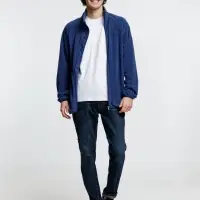 Куртка флисовая унисекс Fliska, темно-синяя, размер XS/S