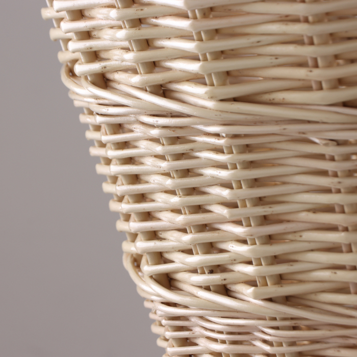 Корзина торговая &laquo;Часы&raquo;, Dниз:53 см, Dдно фанера:30 см, Dверх:57 см, H=40/80 см, лоза