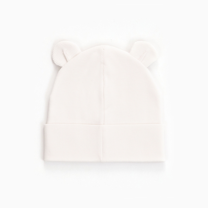 Шапка детская, цвет молочный, размер 40-42