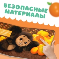 Тактильная книжка «Потрогай меня», 12 стр., 6 тактильных вставок, Чебурашка Тактильная книжка «Потрогай меня», 12 стр., 6 тактильных вставок, Чебурашка