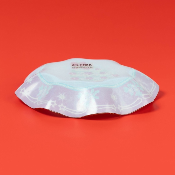 Салатник стеклянный Доляна &laquo;Новогодняя ель&raquo;, 400 мл, 19&times;3,7 см