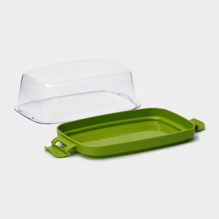 Маслёнка «Летиция», пластиковая, 16,3×10,1×6,5 см, цвет оливковый Маслёнка «Летиция», пластиковая, 16,3×10,1×6,5 см, цвет оливковый