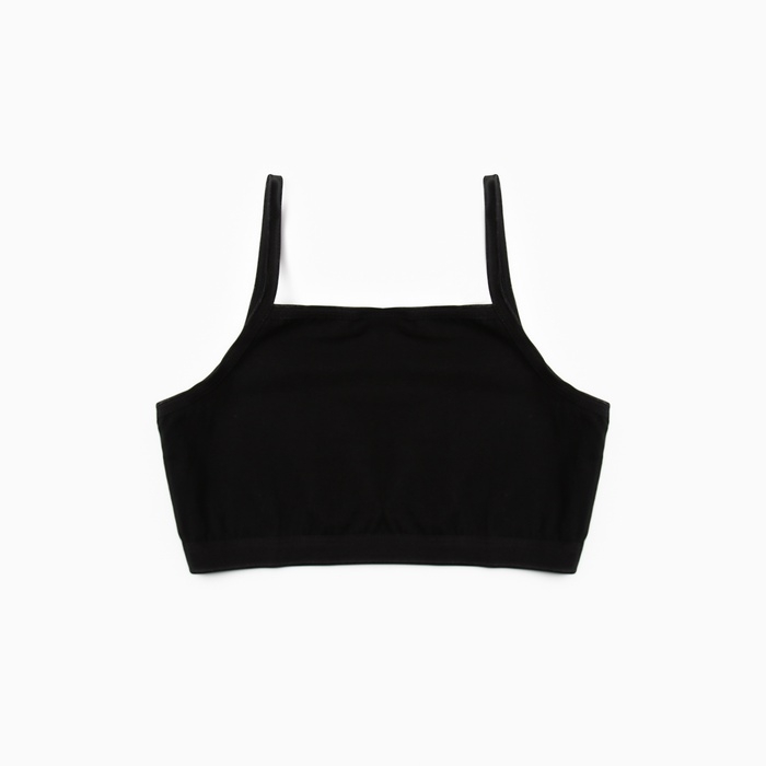 Топ для девочки, цвет черный, р-р 34