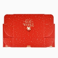 Коробка подарочная новогодняя складная &laquo;С наилучшими пожеланиями&raquo;, 30.7 х 22 х 9.5 см, Новый год