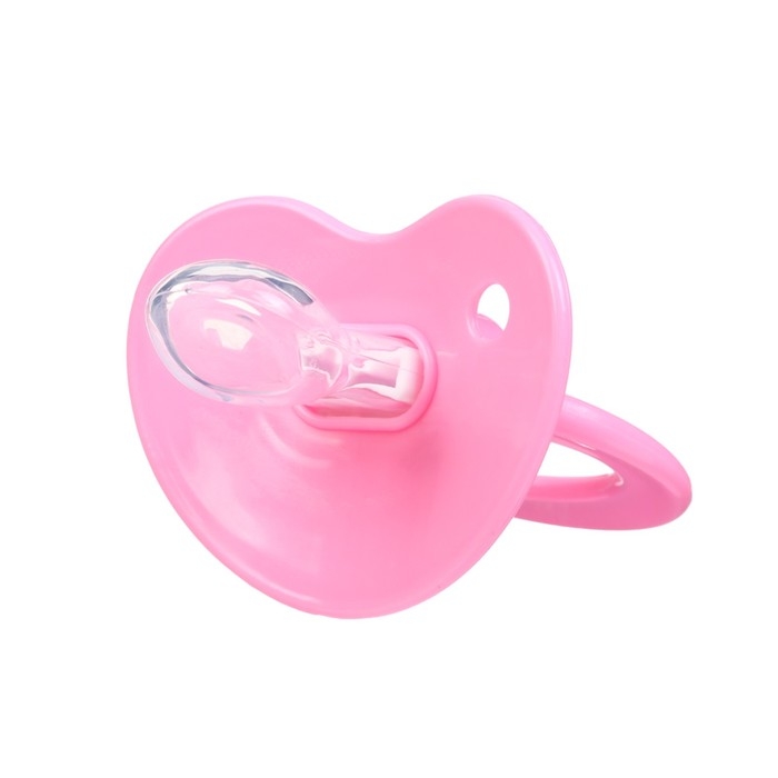 Соска - пустышка ортодонтическая, силикон, +6 мес., с колпачком, цвет розовый Соска - пустышка ортодонтическая, силикон, +6 мес., с колпачком, цвет розовый