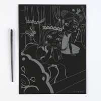 Гравюра «Царевны» «Царевны Даша и Соня» 18 × 24 см Гравюра «Царевны» «Царевны Даша и Соня» 18 × 24 см