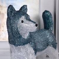 Светодиодная фигура «Волк» 50 × 47 × 21 см, акрил, 88 LED, 220 В, свечение белое Светодиодная фигура «Волк» 50 × 47 × 21 см, акрил, 88 LED, 220 В, свечение белое