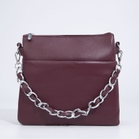 Сумка кросс-боди на молнии, цвет бордовый