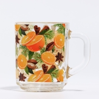 Кружка новогодняя стеклянная «Глинтвейн», 200 мл Кружка новогодняя стеклянная «Глинтвейн», 200 мл