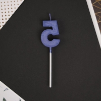 Свеча для торта, цифра «5», 11,5 х 2,3 см Свеча для торта, цифра «5», 11,5 х 2,3 см