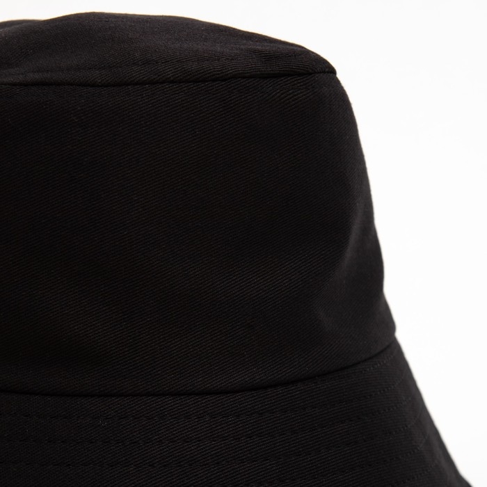 Панама MINAKU с надписями, цвет черный, р-р 56--58 Панама MINAKU с надписями, цвет черный, р-р 56--58