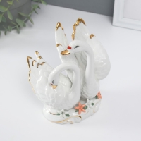 Сувенир керамика "Лебеди в заводи с цветами" цветные Сувенир керамика "Лебеди в заводи с цветами" цветные