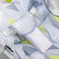 Шезлонг - качалка для новорождённых &laquo;Геометрия&raquo;, игровая дуга, игрушки МИКС