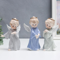 Сувенир керамика "Ангел в платье с золотым нимбом" МИКС 19х10х8 см Сувенир керамика "Ангел в платье с золотым нимбом" МИКС 19х10х8 см