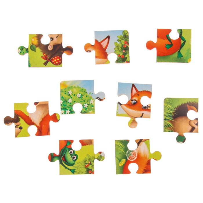 Пазл &laquo;Лесные зверята&raquo;, 9 деталей