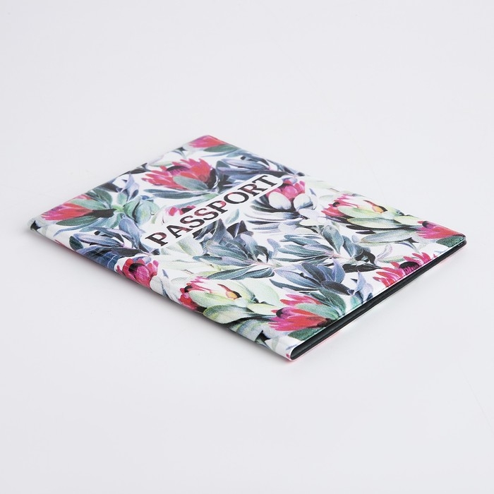 Обложка для паспорта, цвет белый/разноцветный