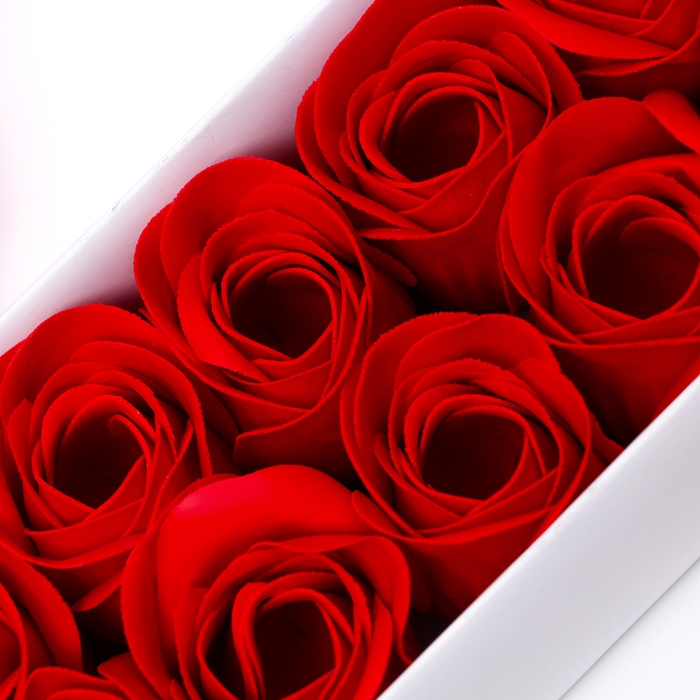 Мыльные розочки, красные, набор 10 шт. Мыльные розочки, красные, набор 10 шт.