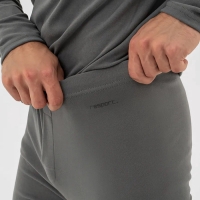 Термобельё мужское Resport, комплект: лонгслив, лосины, размер L, серое