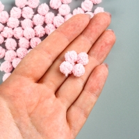 Набор деталей для декора &laquo;Бомбошки&raquo;, 100 шт., размер одной шт. &mdash; 1 см, цвет розовый