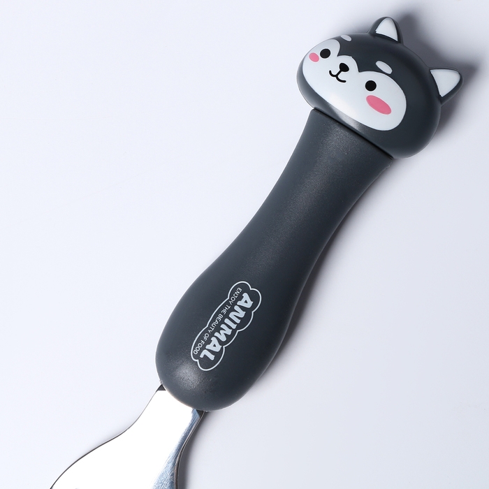 Набор детских столовых приборов в футляре &laquo;Щенята&raquo;, вилка, ложка