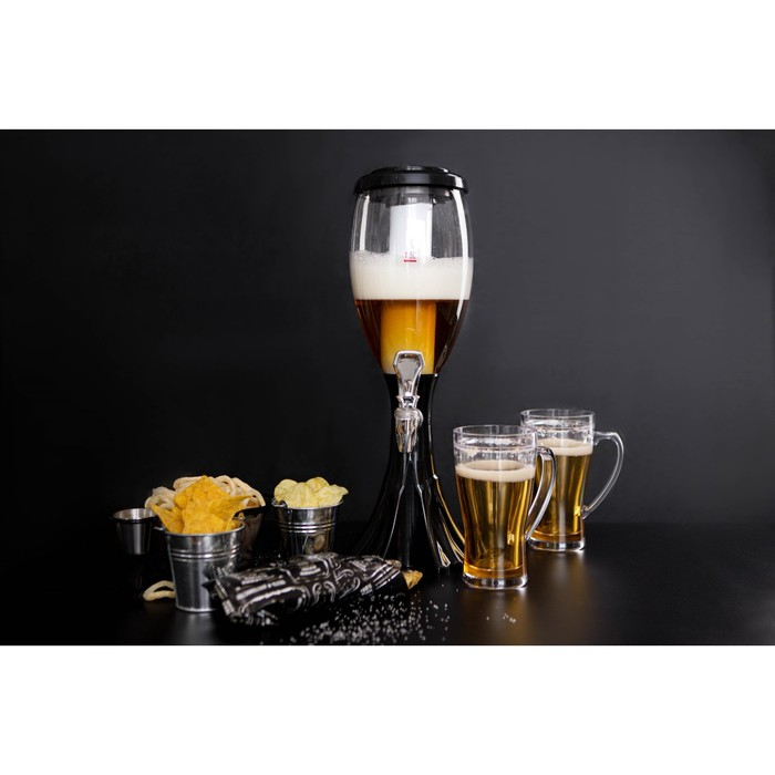 Башня пивная &laquo;Вавилон&raquo;, 2 л, цвет чёрный