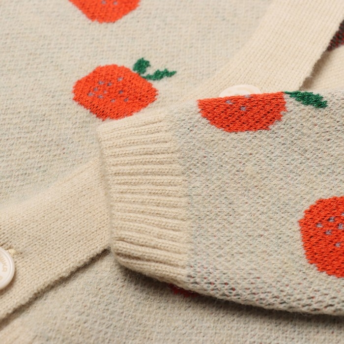 Кардиган Крошка Я Oranges, р.68-74, молочный Кардиган Крошка Я Oranges, р.68-74, молочный