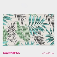 Коврик для дома Доляна &laquo;Пальмовая ветвь&raquo;, 40&times;65 см, цвет зелёный