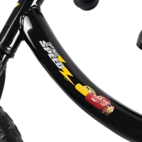 Беговел 12", детский облегченный, 2+, «Тачки», цвет чёрный Беговел 12", детский облегченный, 2+, «Тачки», цвет чёрный