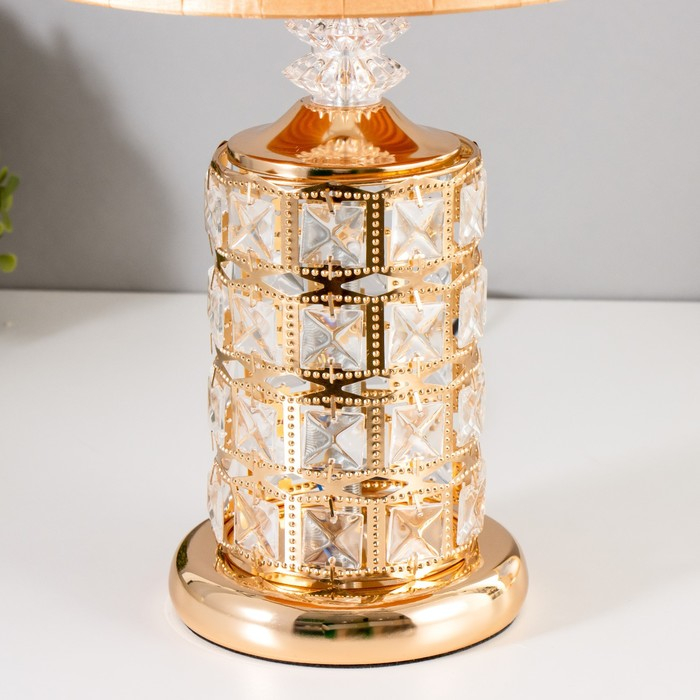 Настольная лампа с подсветкой 16684/1 E27 40Вт золото RISALUX