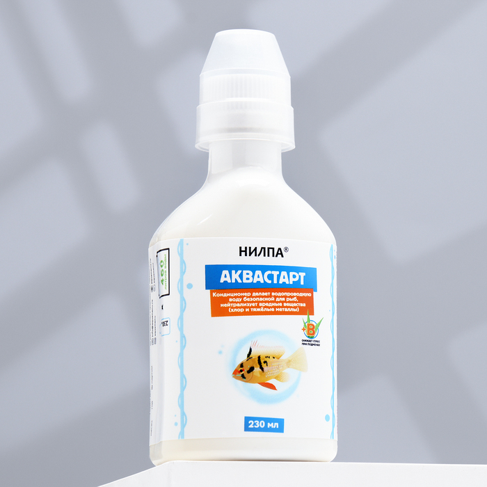 Кондиционер Кондиционер "Аквастарт", делает водопроводную воду безопасной для рыб, 230 мл
